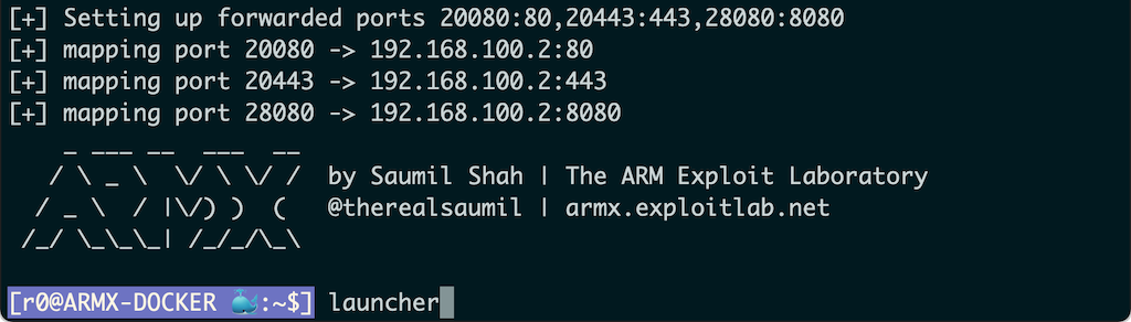 ARMX Launcher Command